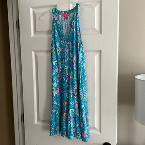 Lilly Pulitzer sleeveless swing dress.